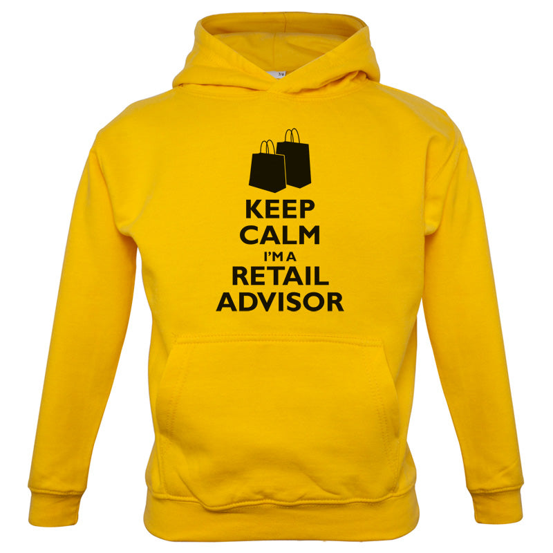 Keep Calm I'm A Retail Advisor Kids T Shirt
