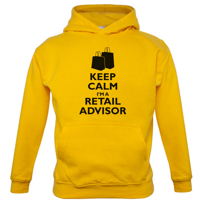 Keep Calm I'm A Retail Advisor Kids T Shirt