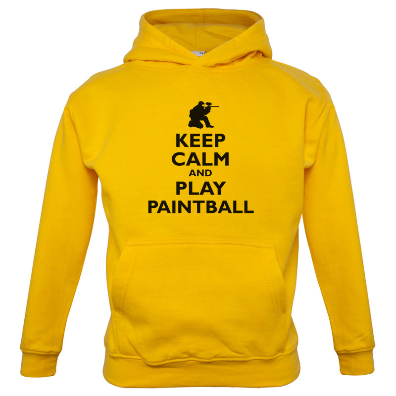 Keep Calm and Play Paintball Kids T Shirt