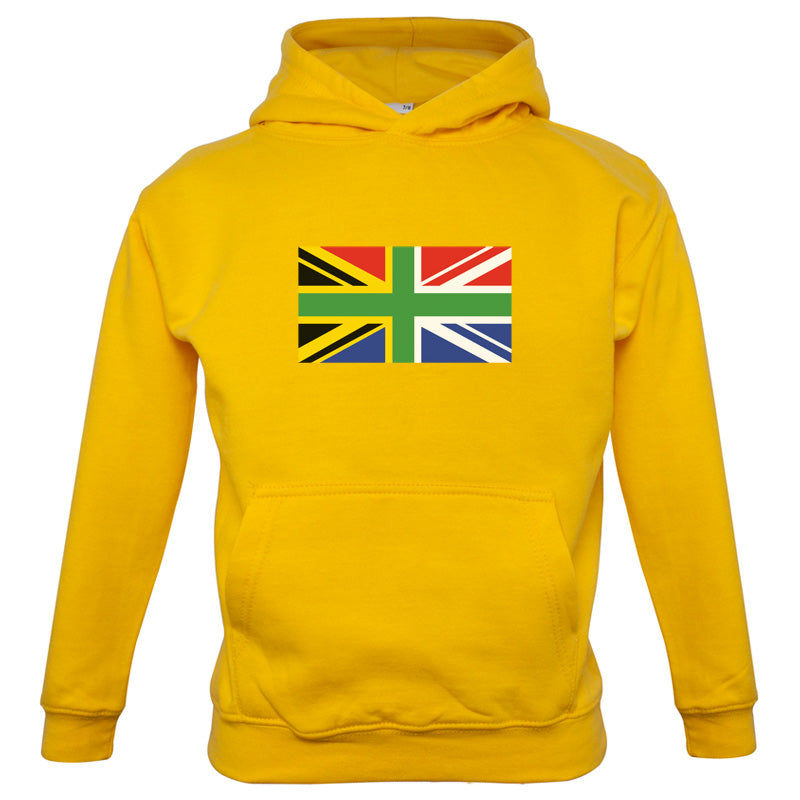 South African Union Jack Flag Kids T Shirt