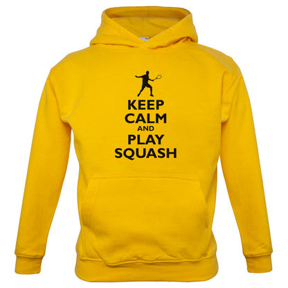 Keep Calm and Play Squash Kids T Shirt