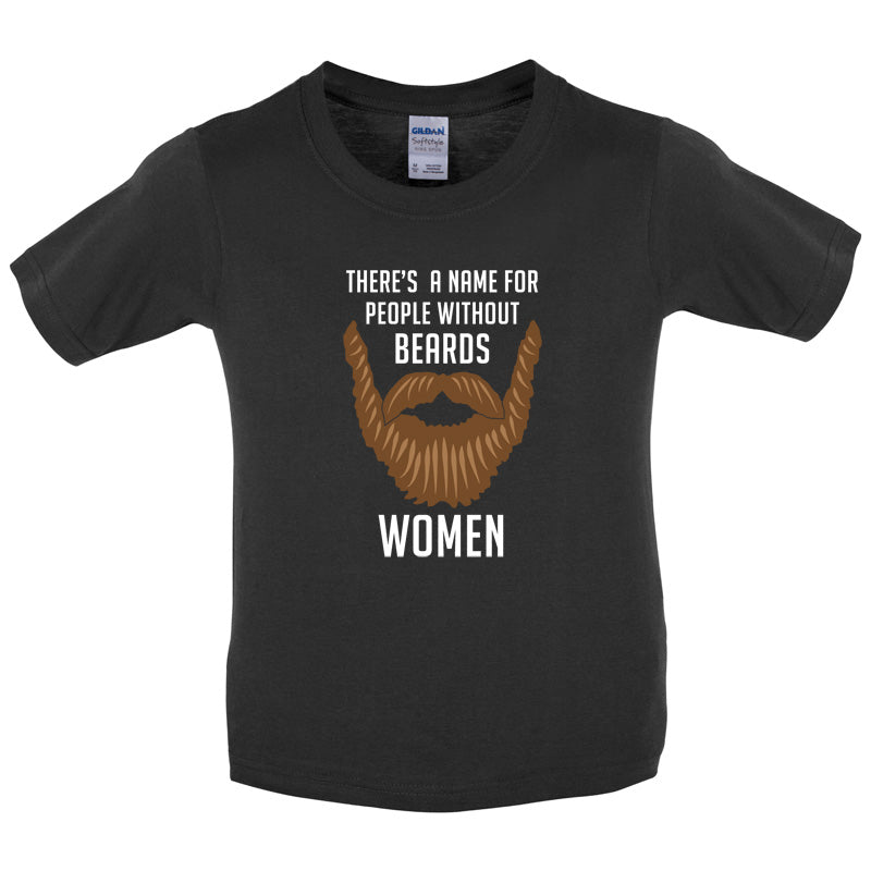 There's a Name For People Without Beards Women Kids T Shirt