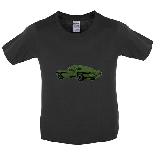 Classic American Muscle Car Kids T Shirt
