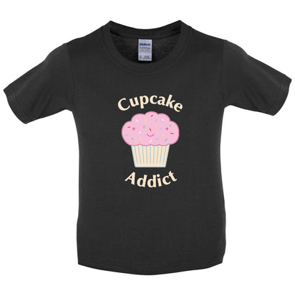Cupcake Addict Kids T Shirt