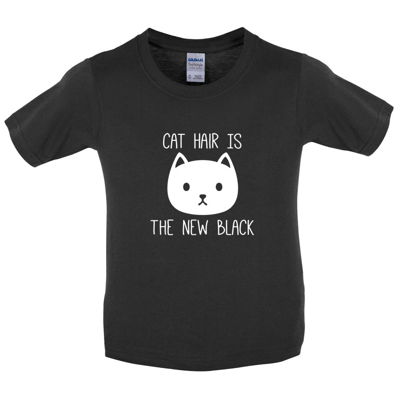 Cat Hair Is The New Black Kids T Shirt