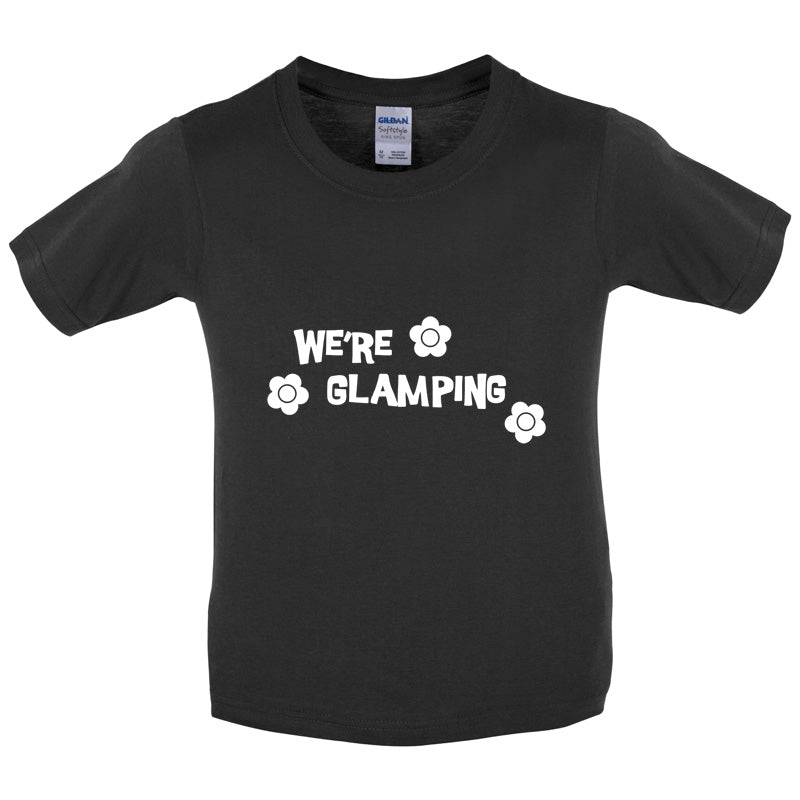 We're Glamping Kids T Shirt