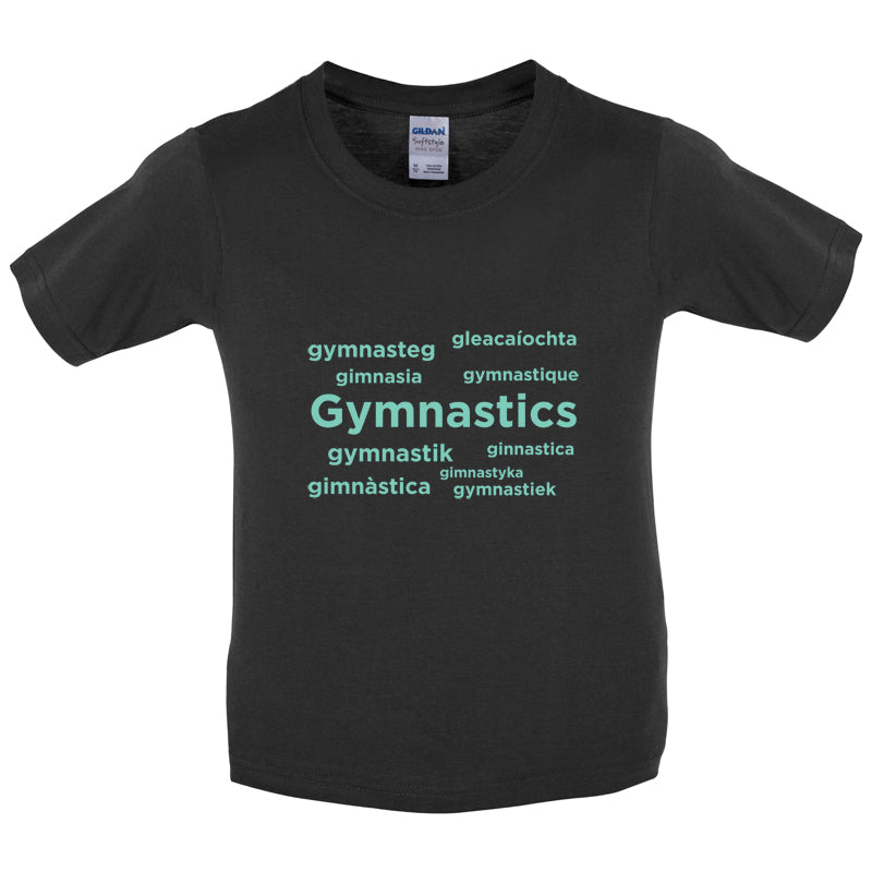 Gymnastics Language Kids T Shirt