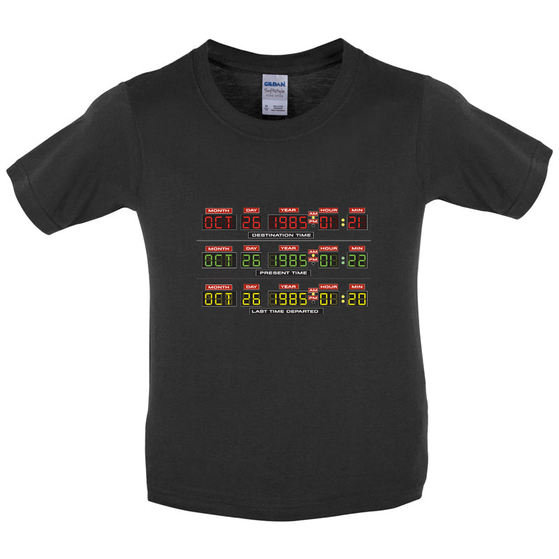 Deloreon Time Machine Circuits Kids T Shirt