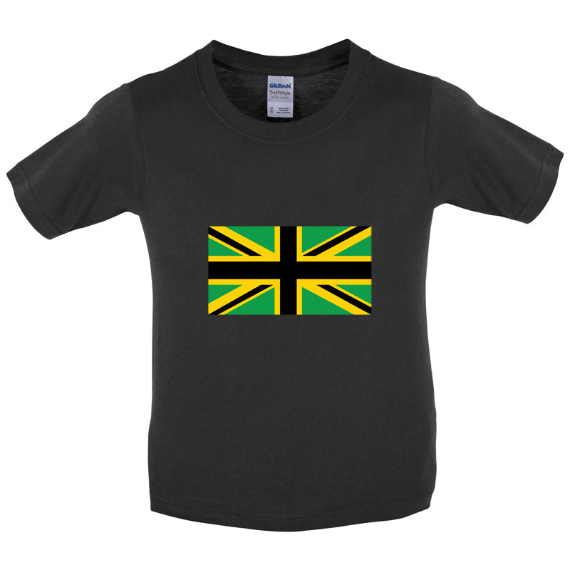 Jamaican Union Jack Kids T Shirt