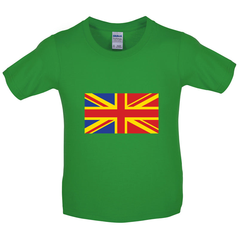 Romanian Union Jack Kids T Shirt