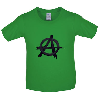 Anarchy Symbol Kids T Shirt