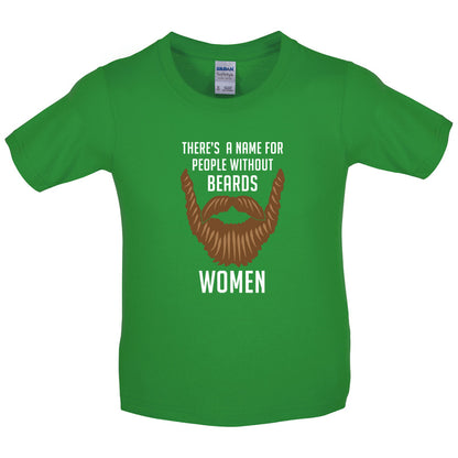 There's a Name For People Without Beards Women Kids T Shirt