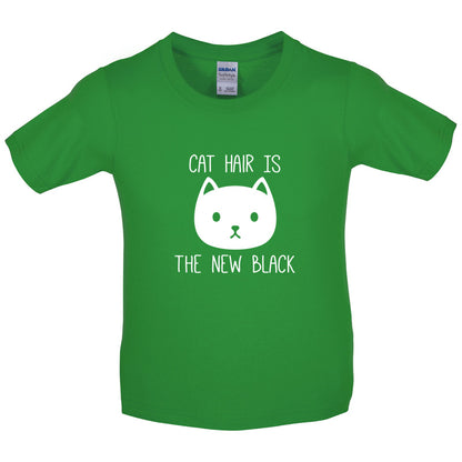 Cat Hair Is The New Black Kids T Shirt