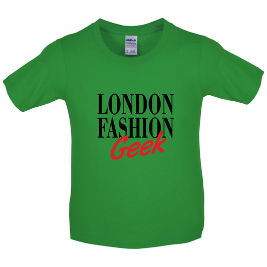 London Fashion Geek Kids T Shirt