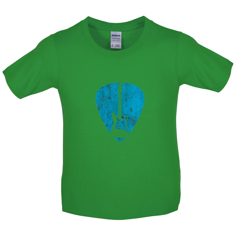 Guitar Pick Full Silhouette Kids T Shirt