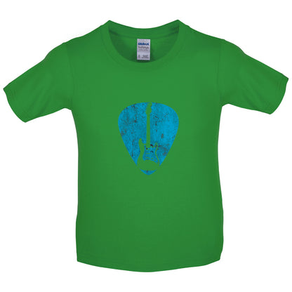 Guitar Pick Full Silhouette Kids T Shirt