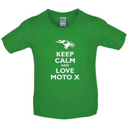 Keep Calm and Love Moto X Kids T Shirt