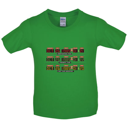 Deloreon Time Machine Circuits Kids T Shirt