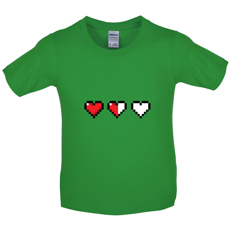 Retro Hearts Kids T Shirt