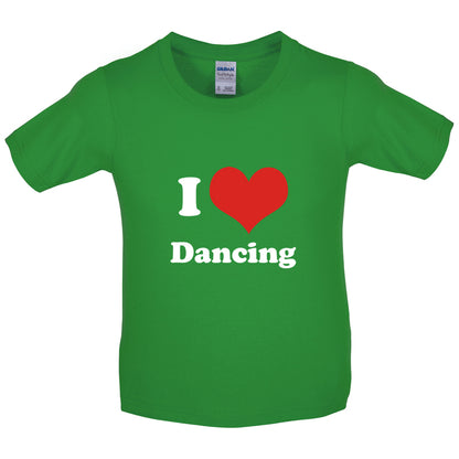 I Love Dancing Kids T Shirt