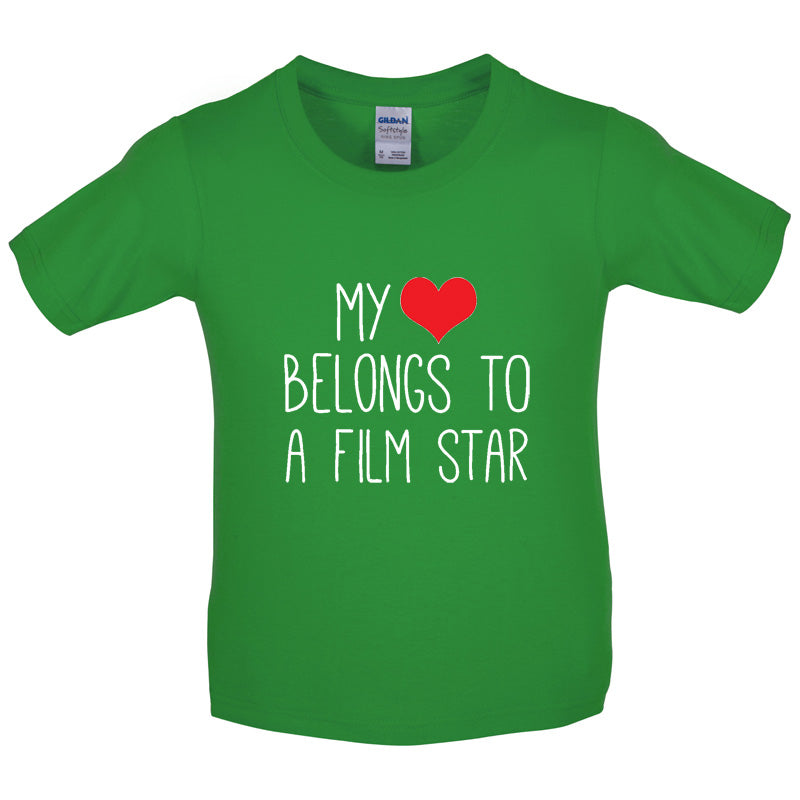 My Heart Belongs To A Film Star Kids T Shirt