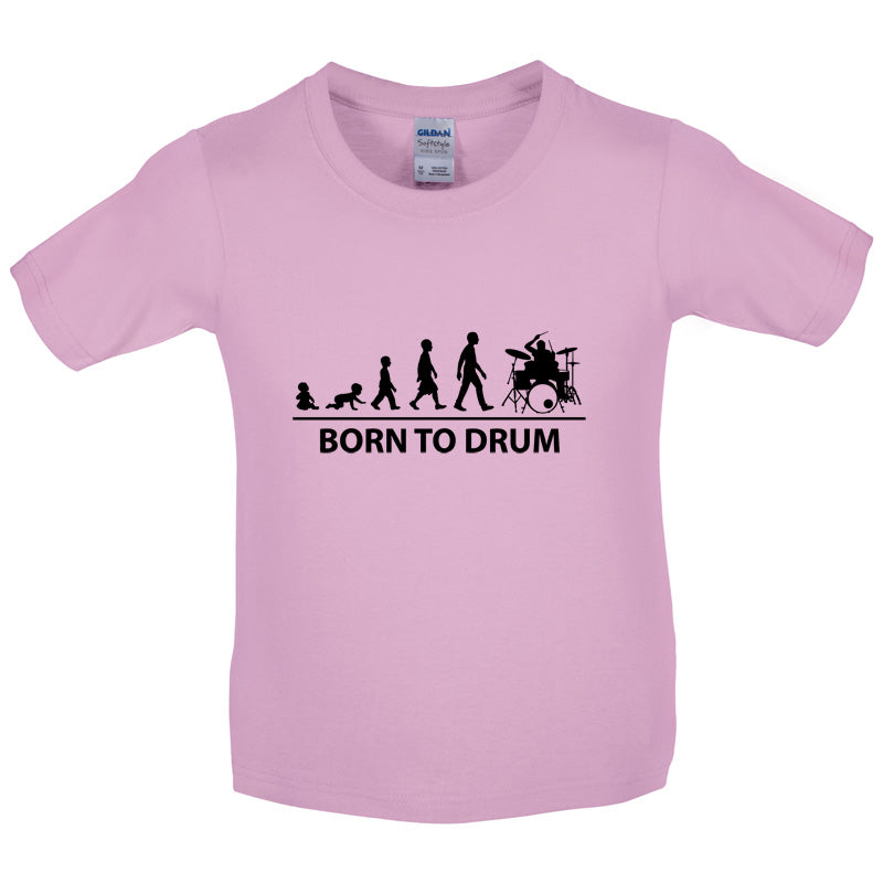 Born to Drum Kids T Shirt