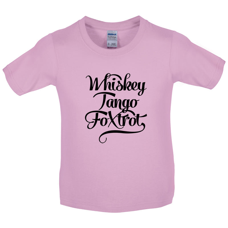Whiskey Tango Foxtrot Kids T Shirt