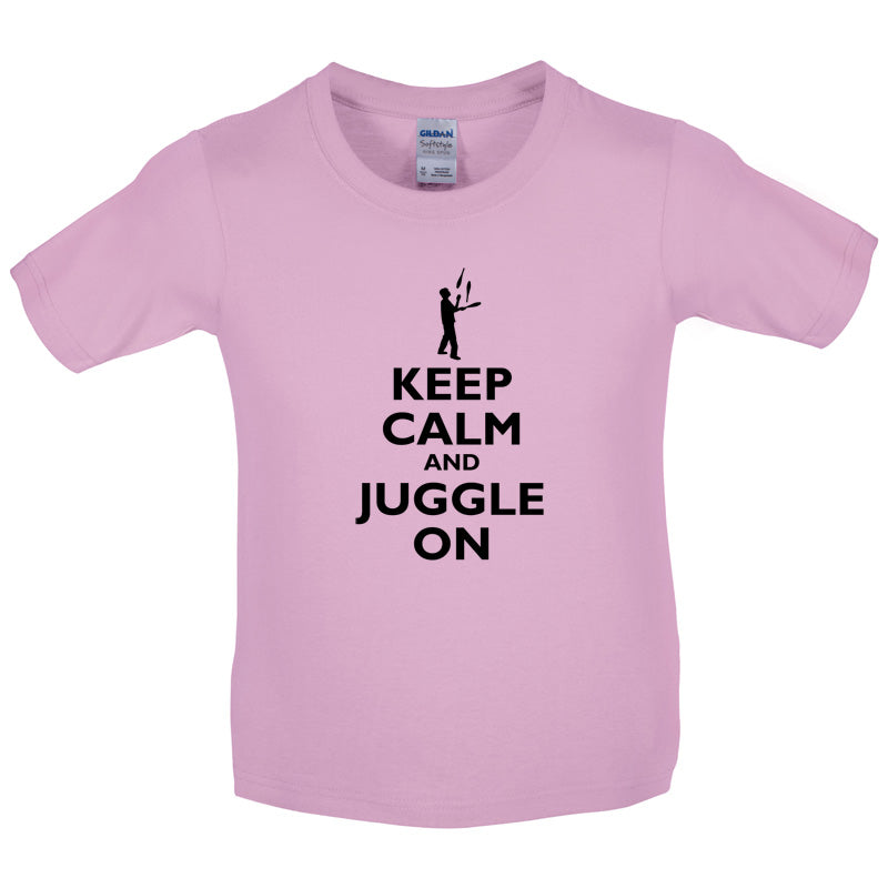 Keep Calm and Juggle On Kids T Shirt