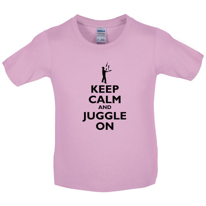 Keep Calm and Juggle On Kids T Shirt