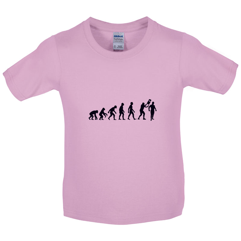 Evolution Of Man Wrestling Kids T Shirt