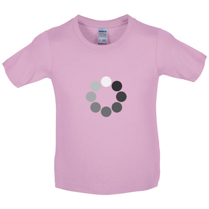 Loading Screen Buffering Circles Kids T Shirt