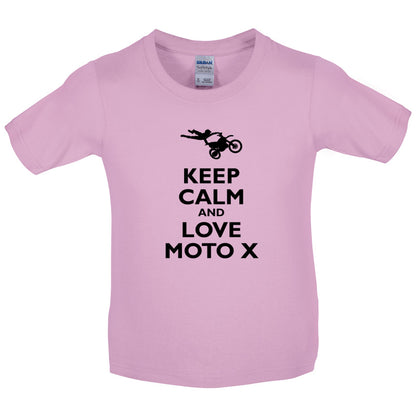 Keep Calm and Love Moto X Kids T Shirt