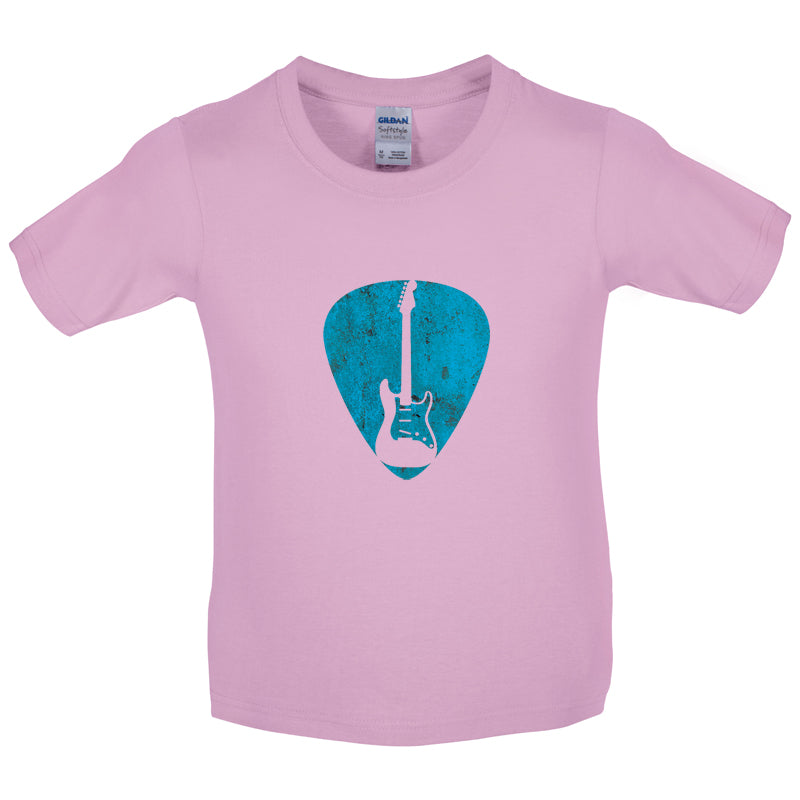 Guitar Pick Full Silhouette Kids T Shirt