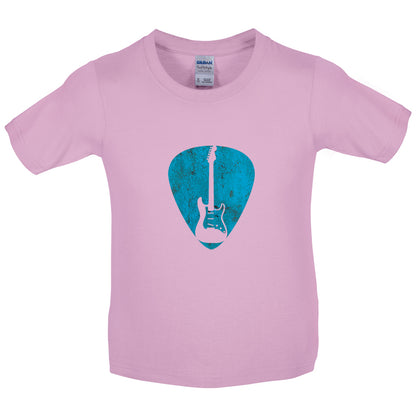 Guitar Pick Full Silhouette Kids T Shirt