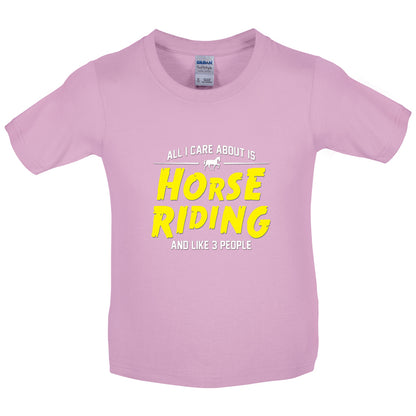All I Care About Is Horse Riding Kids T Shirt