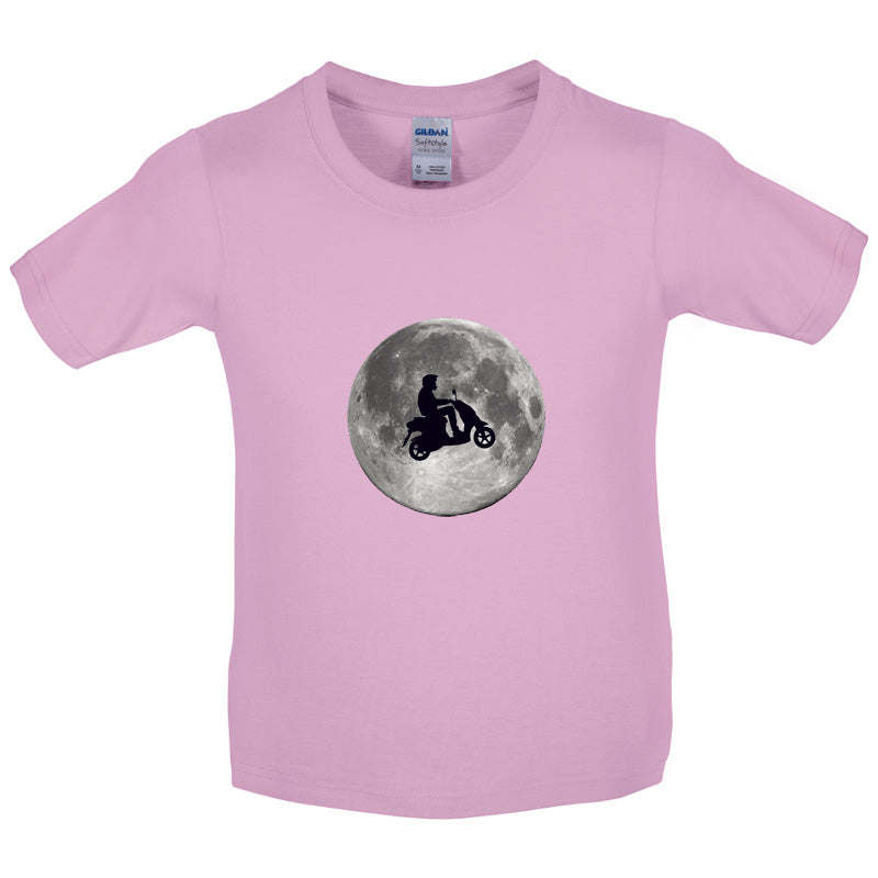 Moped Moon Kids T Shirt