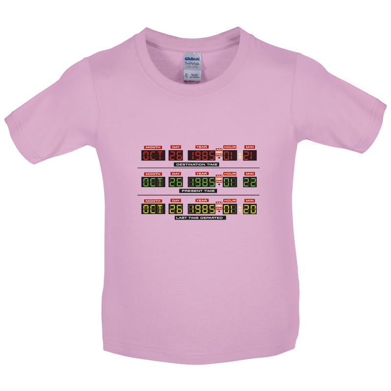 Deloreon Time Machine Circuits Kids T Shirt