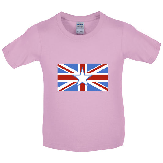 Somalian Union Jack Flag Kids T Shirt