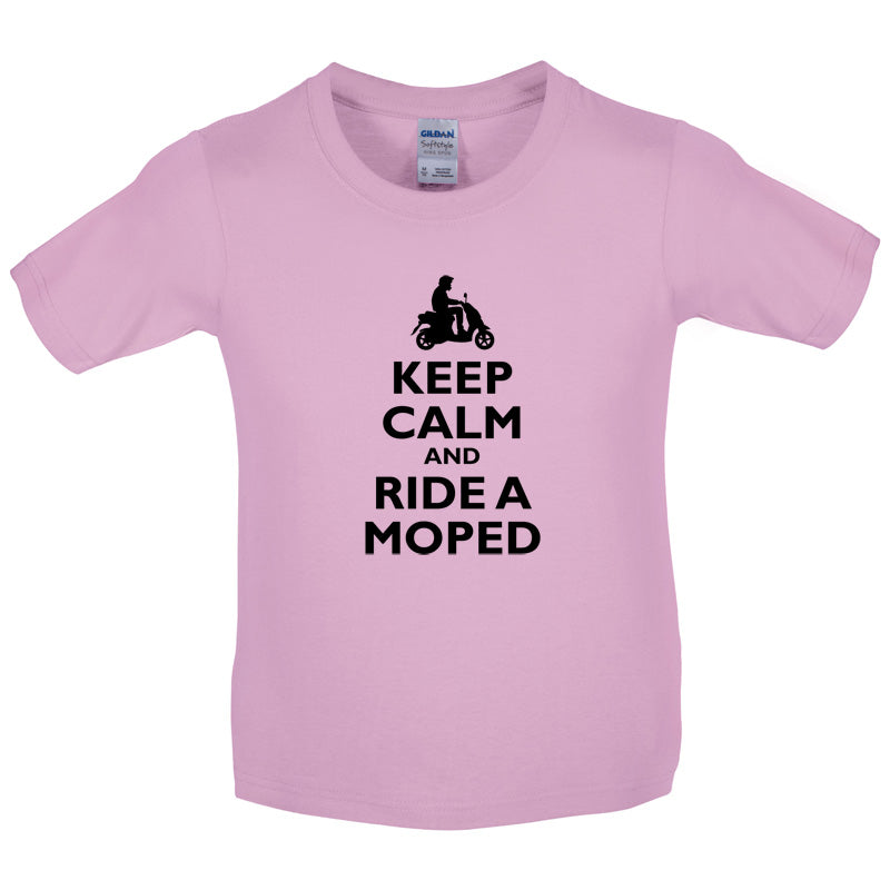 Keep Calm and Ride A Moped Kids T Shirt