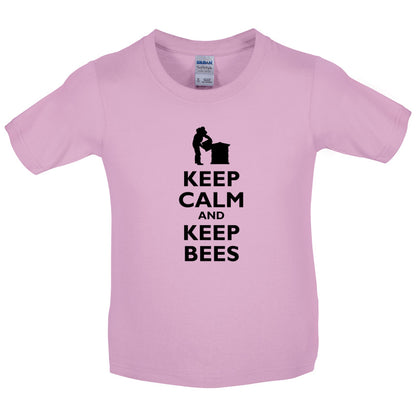 Keep Calm and Keep Bees Kids T Shirt