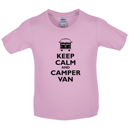 Keep Calm and Camper Van Kids T Shirt