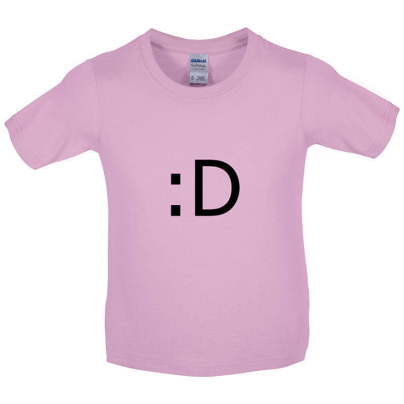 Grin Smiley Kids T Shirt