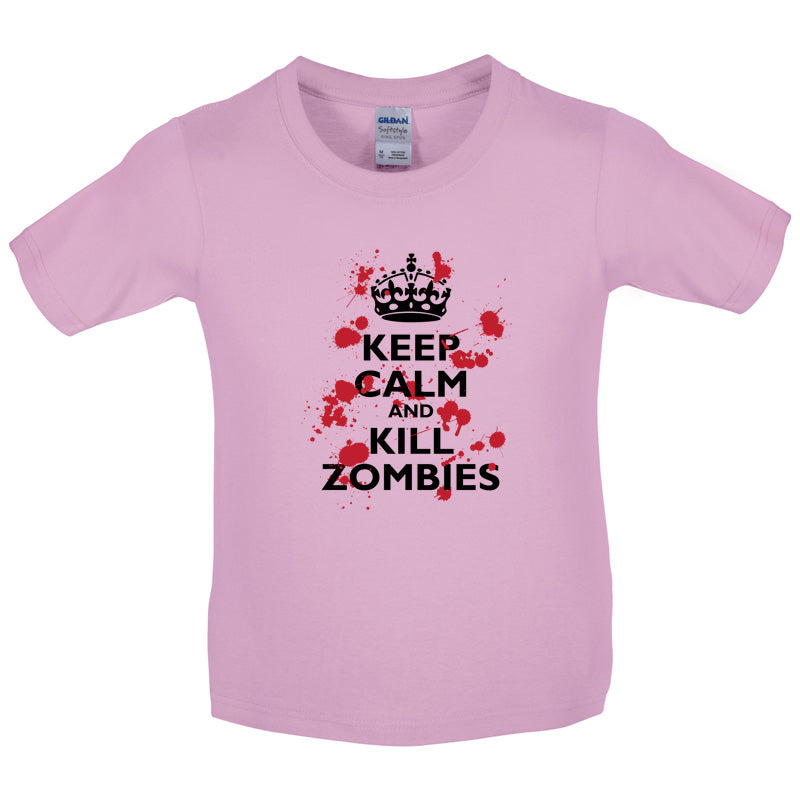 Keep Calm and Kill Zombies Kids T Shirt