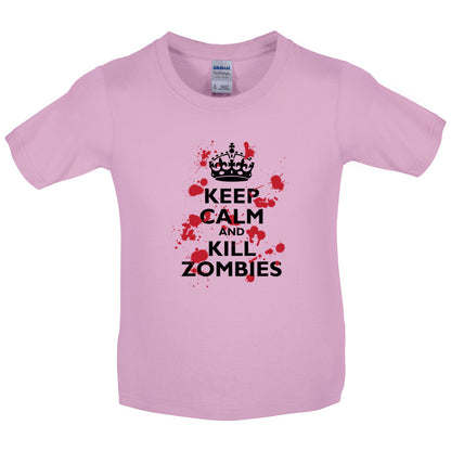 Keep Calm and Kill Zombies Kids T Shirt