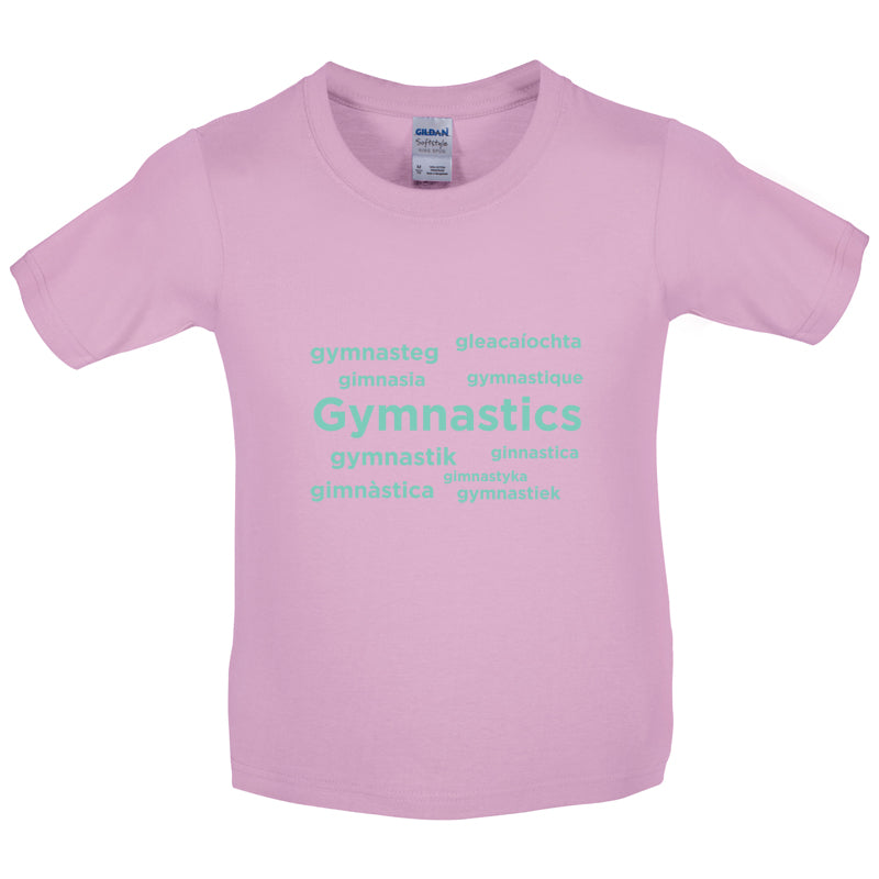 Gymnastics Language Kids T Shirt