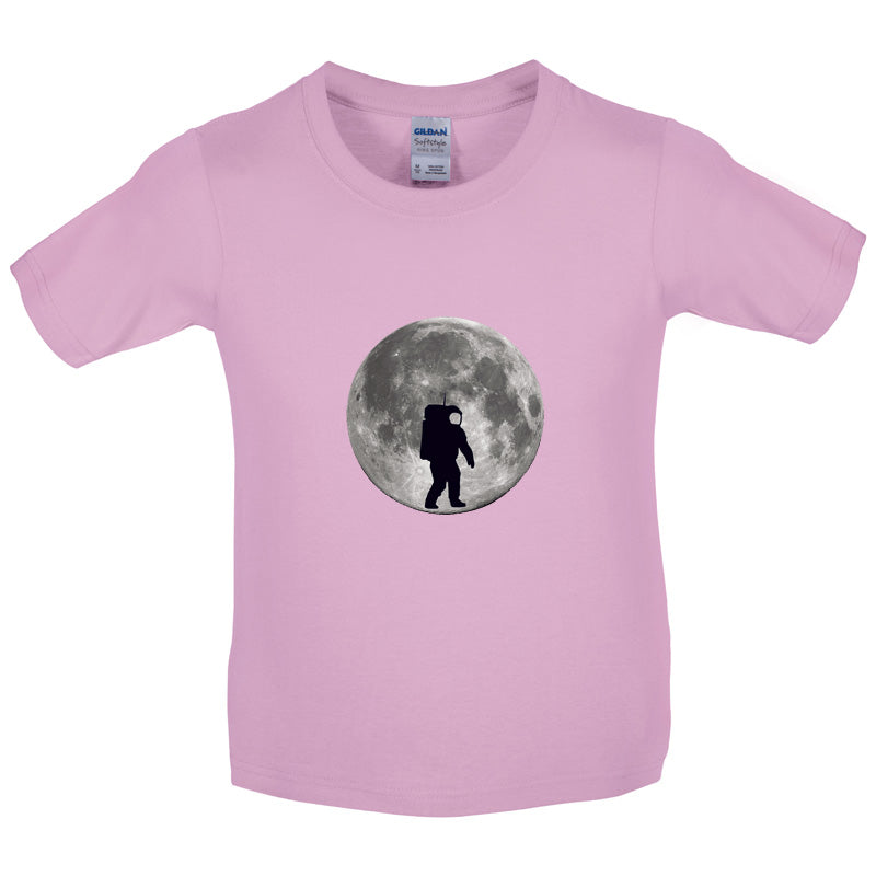 Astronaut On The Moon Kids T Shirt