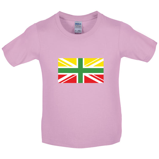 Lithuanian Union Jack Kids T Shirt