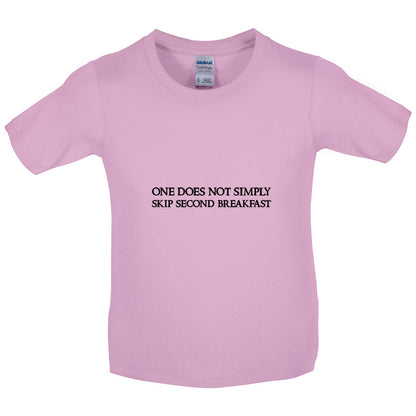 One Does Not Simply Skip Second Breakfast Kids T Shirt