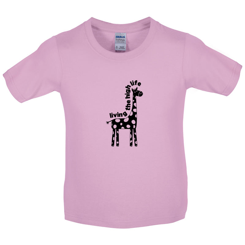 Living The High Life Kids T Shirt
