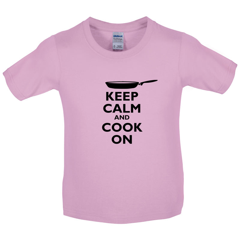 Keep Calm and Cook On Kids T Shirt